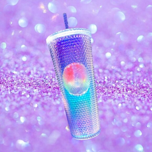 Starbucks Other - Starbucks 2021 Mermaid Ombre Studded Cup venti 24oz HTF!!!